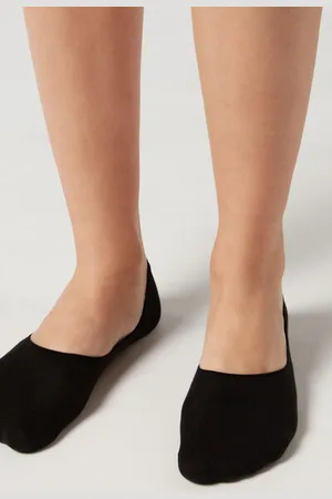 Calzedonia Neviditelné Bavlněné Unisexové Ponožky Žena