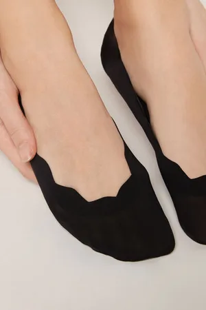 Calzedonia Ultra Krátké Ponožky s Nezačištěnými Lemy Žena