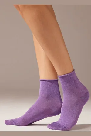 Calzedonia Krátké třpytivé ponožky Žena