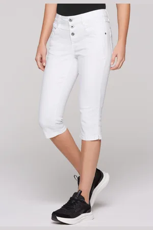 Soccx Capri džiny LY:DIA Regular Fit - opticwhite