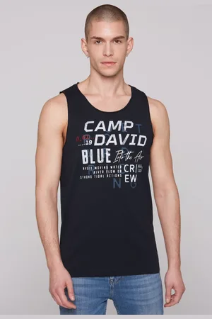 Camp David Tilko s potiskem a gumovými detaily - navy