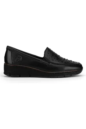 Rieker Polobotky 53752-00 Materiál/-Syntetický,Přírodní kůže (useň) - Lícová