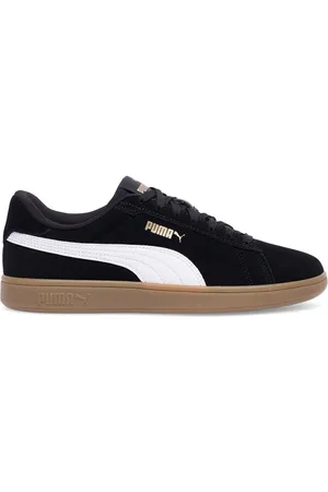 PUMA Sportovní SMASH 3.0 SD JR 39203512 Přírodní kůže (useň) - Semiš