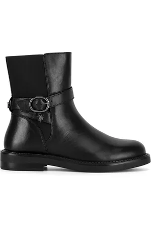 U.S. Polo Assn. Kotníkové boty ZOFIA001W/DLE1 Látkový materiál,Přírodní kůže (useň) - Lícová