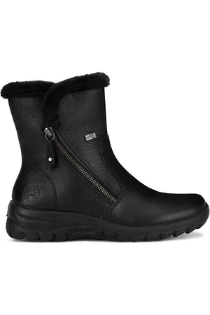 Rieker Kotníkové boty Z7181-00 Přírodní kůže (useň) - Lícová