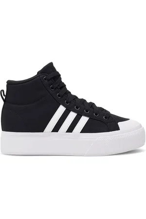 adidas Tenisky BRAVADA 2.0 MID PLATFORM IE2317 Látkový materiál