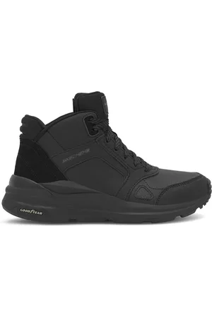 Skechers Šněrovací boty 149771 BBK Materiál/-Syntetický,Přírodní kůže (useň) - Semiš