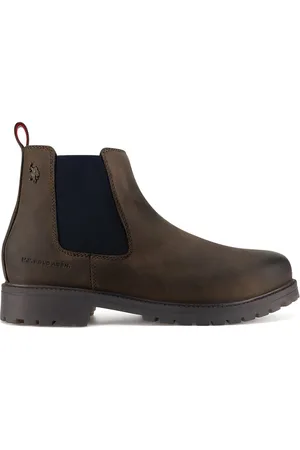 U.S. Polo Assn. Kotníkové boty YUMI001M/DLE1 Látkový materiál,Přírodní kůže (useň) - Nubuk