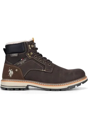 U.S. Polo Assn. Šněrovací boty YURIY001M/DYH1 Syntetický materiál