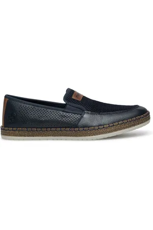 Rieker Espadrilky B5271-14 Přírodní kůže (useň) - Lícová,Látka/-Látka