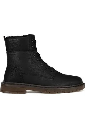 Rieker Šněrovací boty 31602-00 Materiál/-Syntetický,Přírodní kůže (useň) - Lícová