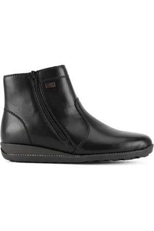 Rieker Kotníkové boty 98252-01 Přírodní kůže (useň) - Lícová
