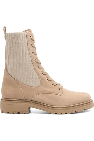 Sam Edelman Šněrovací boty H3912M4251 Přírodní kůže (useň) - Semiš,Látka/-Látka