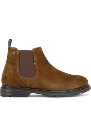 U.S. Polo Assn. Kotníkové boty LORENZ001M/DSE1 Látkový materiál,Přírodní kůže (useň) - Semiš