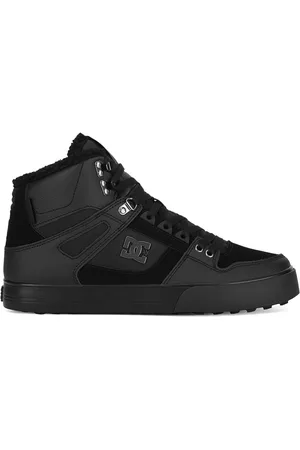 Dcshoes Tenisky PURE HIGH-TOP WC WNT ADYS400047-3BK Syntetický materiál,Přírodní kůže (useň) - Nubuk,Přírodní kůže (useň) - Lícová