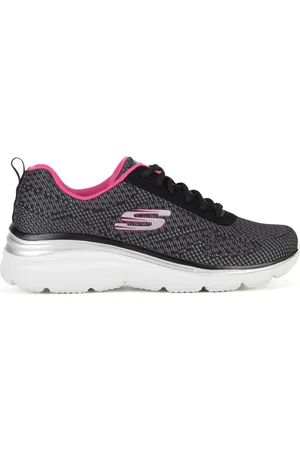 Skechers Sportovní obuv FASHION FIT - BOLD BOUNDARIES 12719 BKHP Látkový materiál,Syntetický materiál