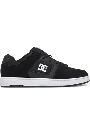 Dcshoes Tenisky MANTECA 4 ADYS100765-BKW Syntetický materiál,Přírodní kůže (useň) - Nubuk