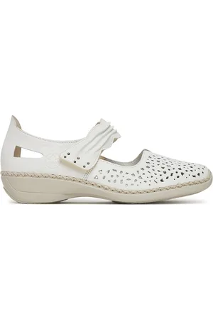 Rieker Polobotky 41399-80 Přírodní kůže (useň) - Lícová