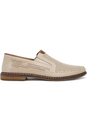 Rieker Polobotky 13459-60 Přírodní kůže (useň) - Lícová
