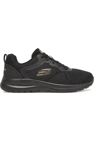 Skechers Sportovní obuv BOUNTIFUL 12607 BKRG Látkový materiál