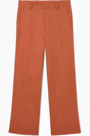 COS RELAXED LINEN WIDE-LEG TROUSERS