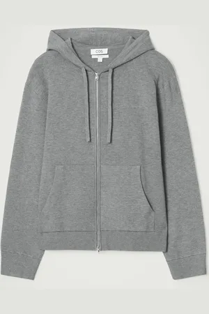 COS KNITTED ZIP-UP HOODIE