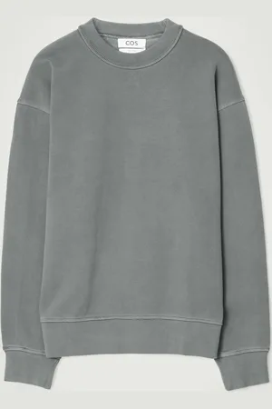 COS RELAXED WASHED-COTTON SWEATSHIRT