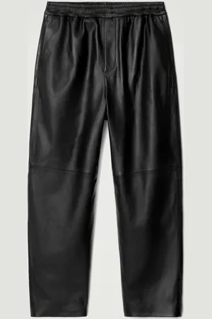 COS ELASTICATED TAPERED LEATHER JOGGERS