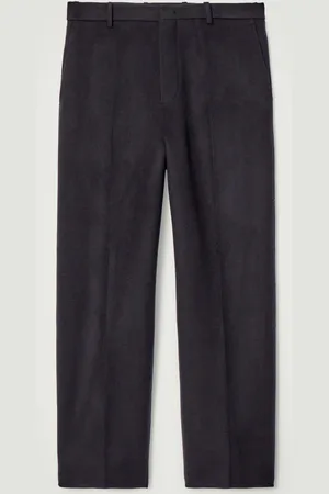 COS RELAXED DOUBLE-FACED WOOL TROUSERS