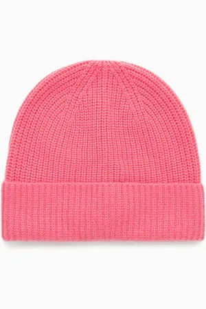 COS RIBBED WOOL AND CASHMERE BEANIE