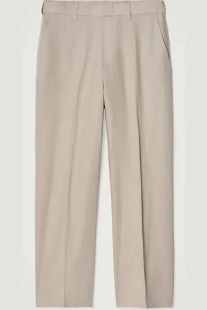 COS FLUID LINEN WIDE-LEG TROUSERS