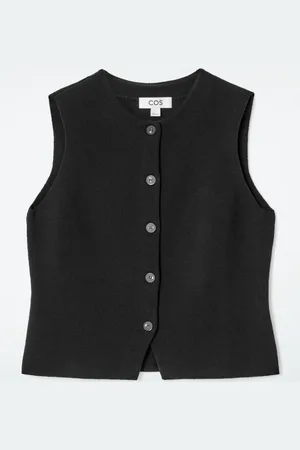 COS KNITTED COTTON WAISTCOAT