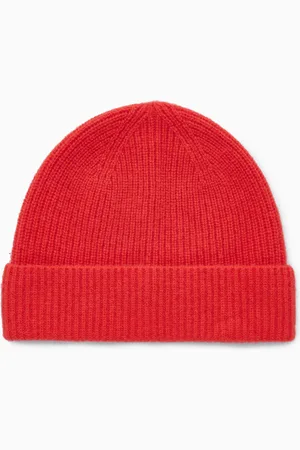 COS RIBBED WOOL AND CASHMERE BEANIE