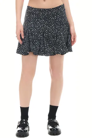 Cropp Mini sukně s květinovým potiskem
