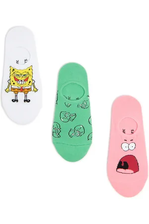 Cropp Sada 3 párů ponožek SpongeBob