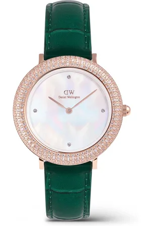Daniel Wellington DW Watch Crystalline Bezel Green Croc 32mm