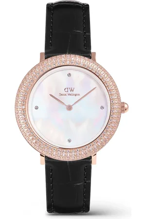 Daniel Wellington DW Watch Crystalline Bezel Black Croc 32mm