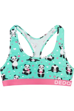 Dědoles Dámská podprsenka Panda a srdíčka