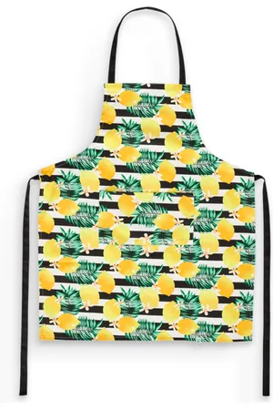 Dědoles Kuchyňská zástěra Citrony a pruhy