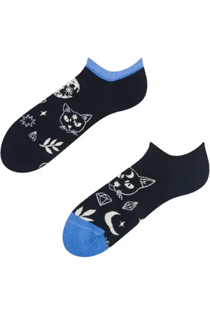 Dědoles Ponožky do tenisek Kočka a měsíc