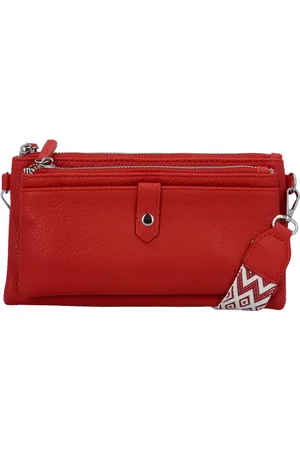 MaxFly Stylová malá crossbody kabelka Perlla, červená