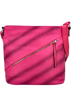 Maria C. Trendy dámská koženková crossbody kabelka Ewoona, fuchsiová