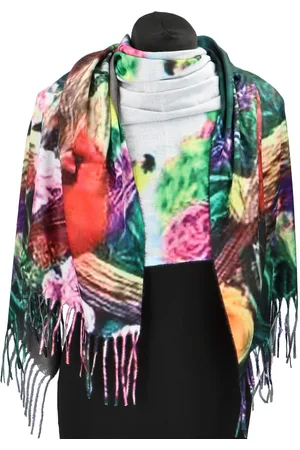 Cashmere Stylová dámská zimní šála Rova, slavné obrazy 11