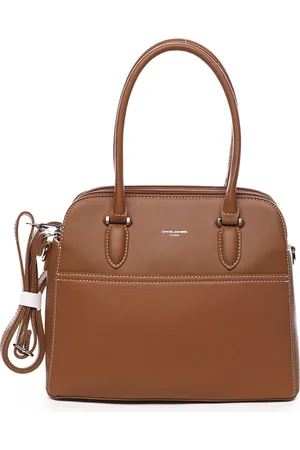 David Jones Elegantní kabelka do ruky Magdalena, koňaková