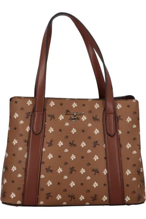 David Jones Trendy koženková kabelka přes rameno Judy, koňakově