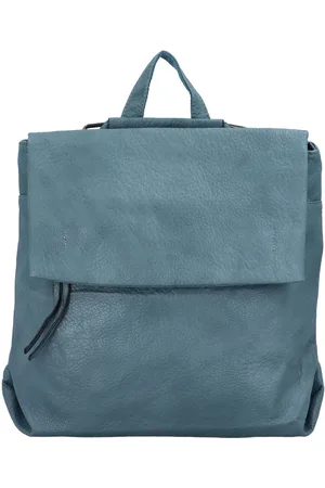 Paolo Bags Stylový městský dámský koženkový batoh Sonleada, světle modrá