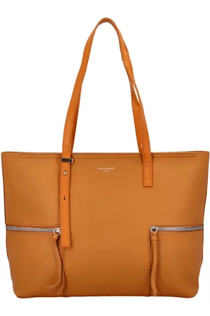 David Jones Dámský stylový koženkový shopper Soffii, koňaková