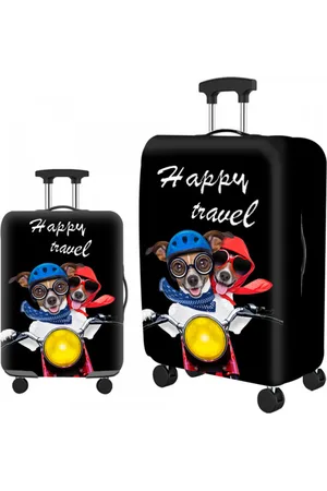 Ormi Obal na kufr Travel Happy velikost M, černý