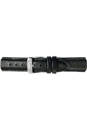 Vuch Kožený pásek na hodinky Silver Black