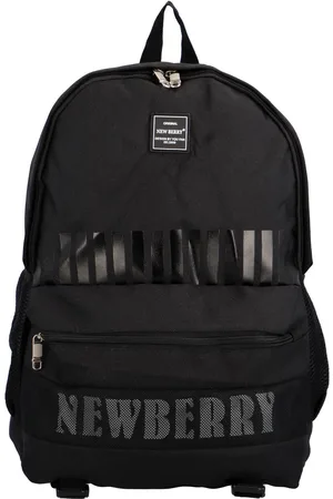 New Berry Stylový studentský látkový batoh Darko, černá